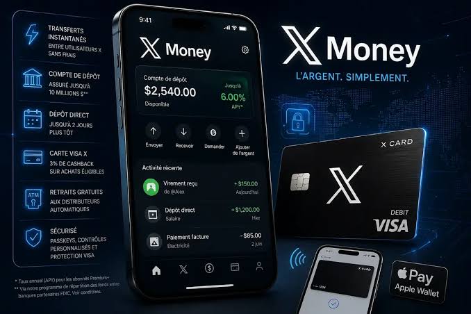 Le réseau X d'Elon Musk lance son service bancaire X Money